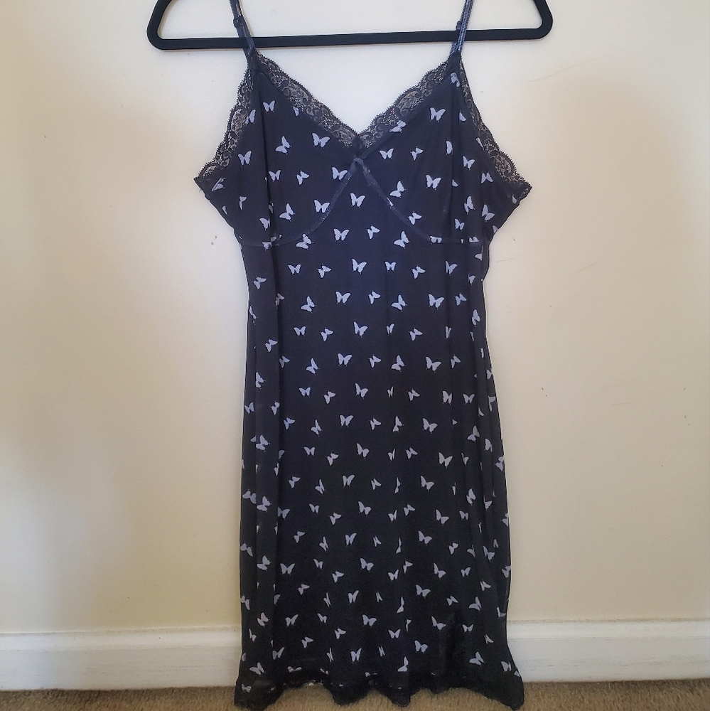 Wild Fable V Neck Butterfly Dress